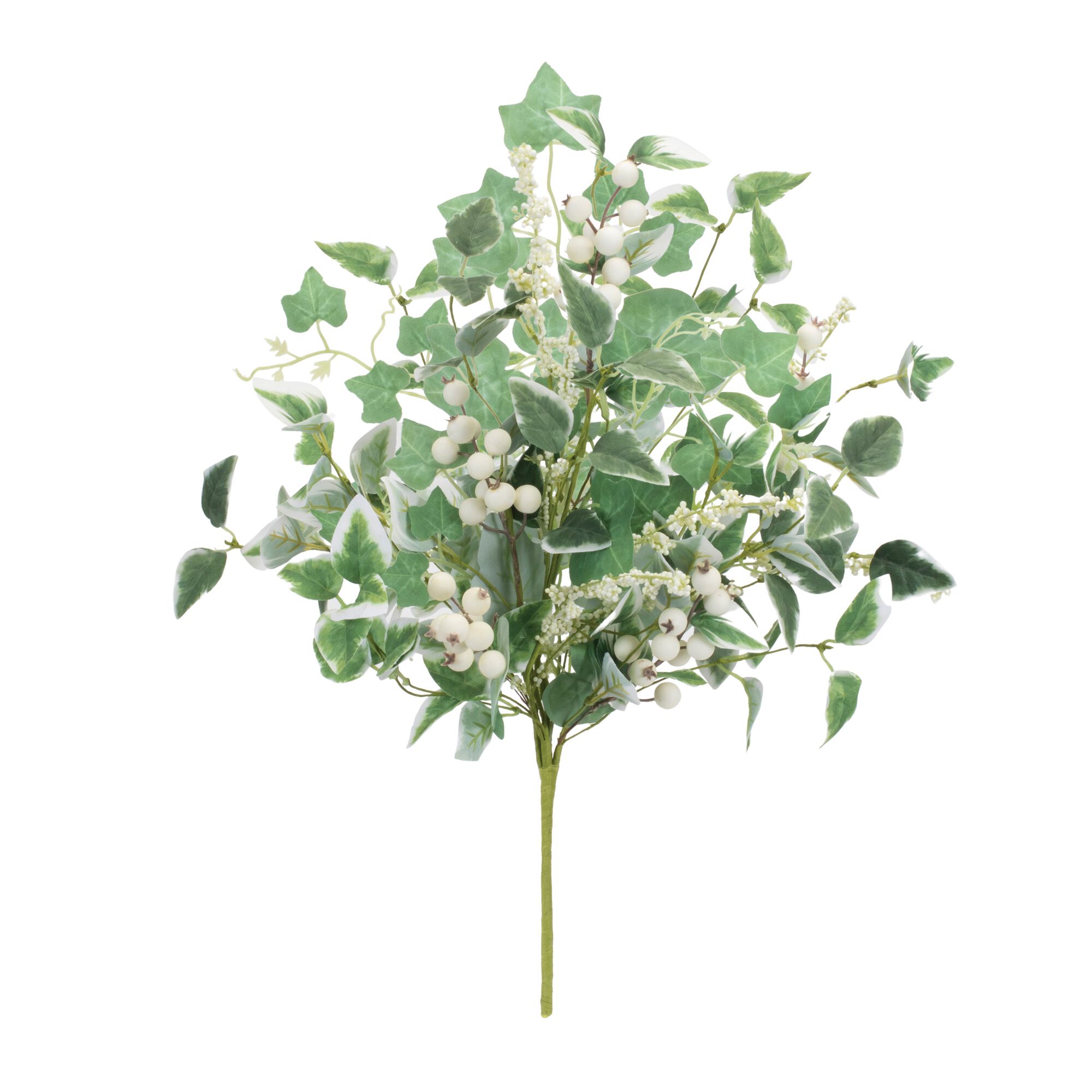Mixed Ivy Foliage Berry Bush (Set of 2), GREEN/WHITE, hi-res image number 0