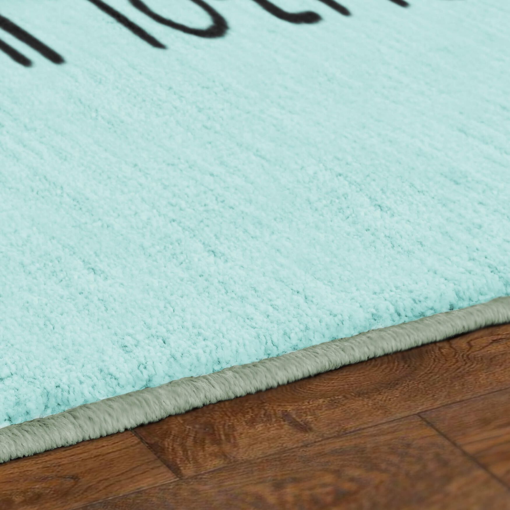 Flamingo Presents Light Blue Kitchen Rug, , alternate image number 4