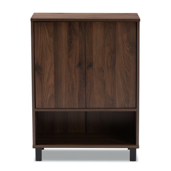 Rossin 2-Door Bottom Shelf Wood Entryway Shoe Storage Cabinet Furniture, , alternate image number null