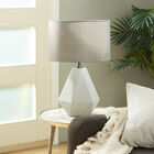 Light Grey Ceramic Transitional Table Lamp, , alternate image number null