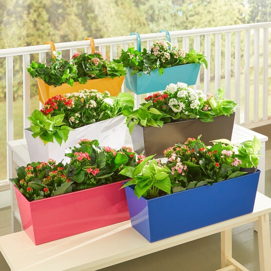 Rectangular Hanging Planter, BRONZE, hi-res image number null