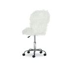 Fulton Faux Flokati Office Chair White, , alternate image number 8