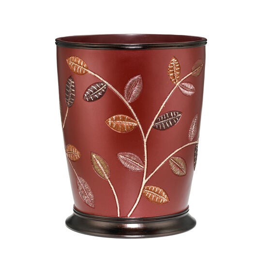 Aubury Waste Basket, BURGUNDY, hi-res image number null