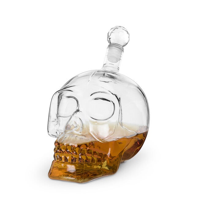Skull Liquor Beverage Decanter, CLEAR, hi-res image number null