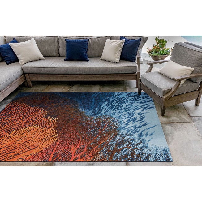 Liora Manne Marina Coral Indoor/Outdoor Rug, , alternate image number null