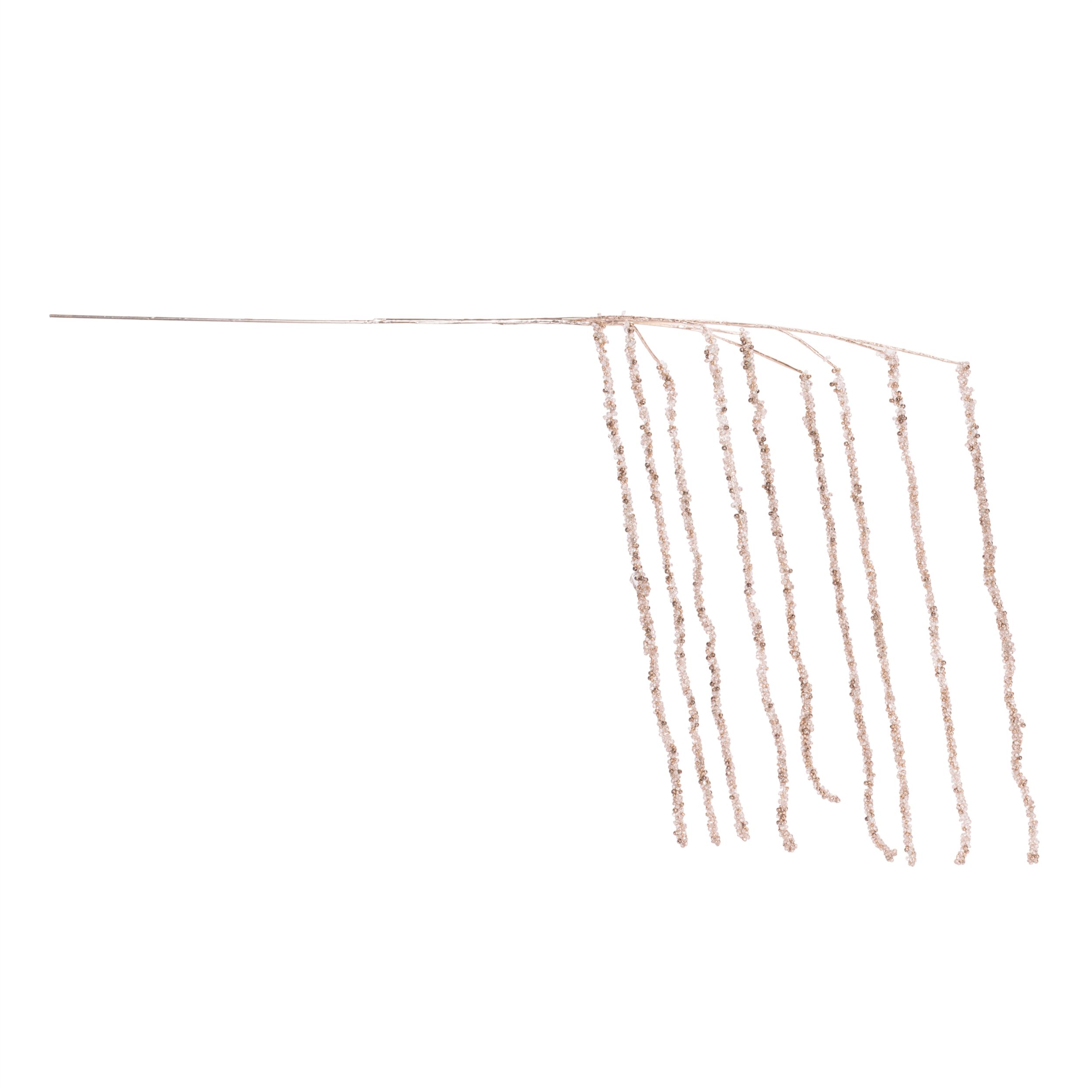 Beaded Icicle Drop Spray (Set of 2), GOLD, alternate image number 1