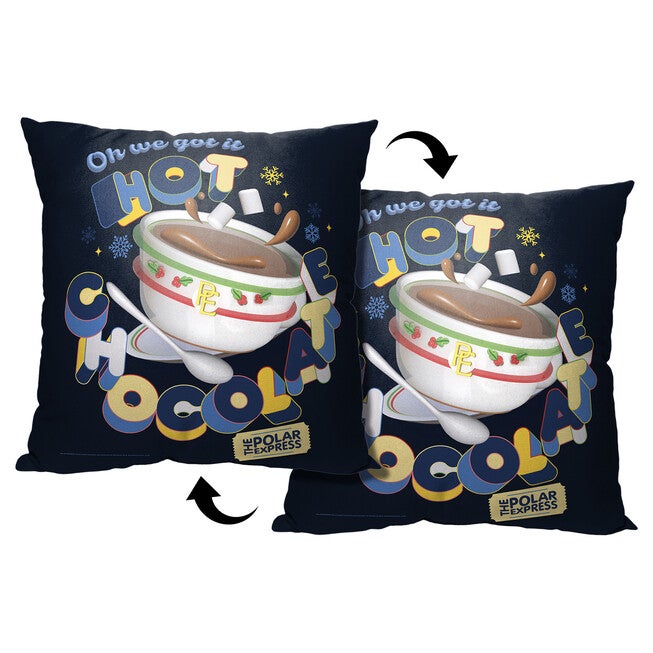 Wb Polar Express Hot Chocolate 18X18 Printed Throw Pillow, O, hi-res image number null