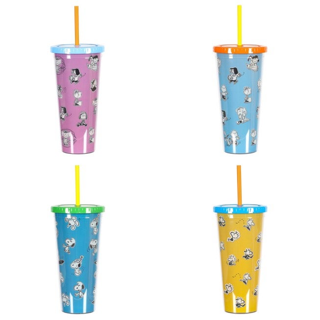 Set of 4 Snoopy and Pals Tumblers, , alternate image number null