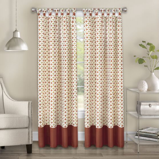 Callie Cuff Tab Top Window Curtain Panel - 52x63, , alternate image number null