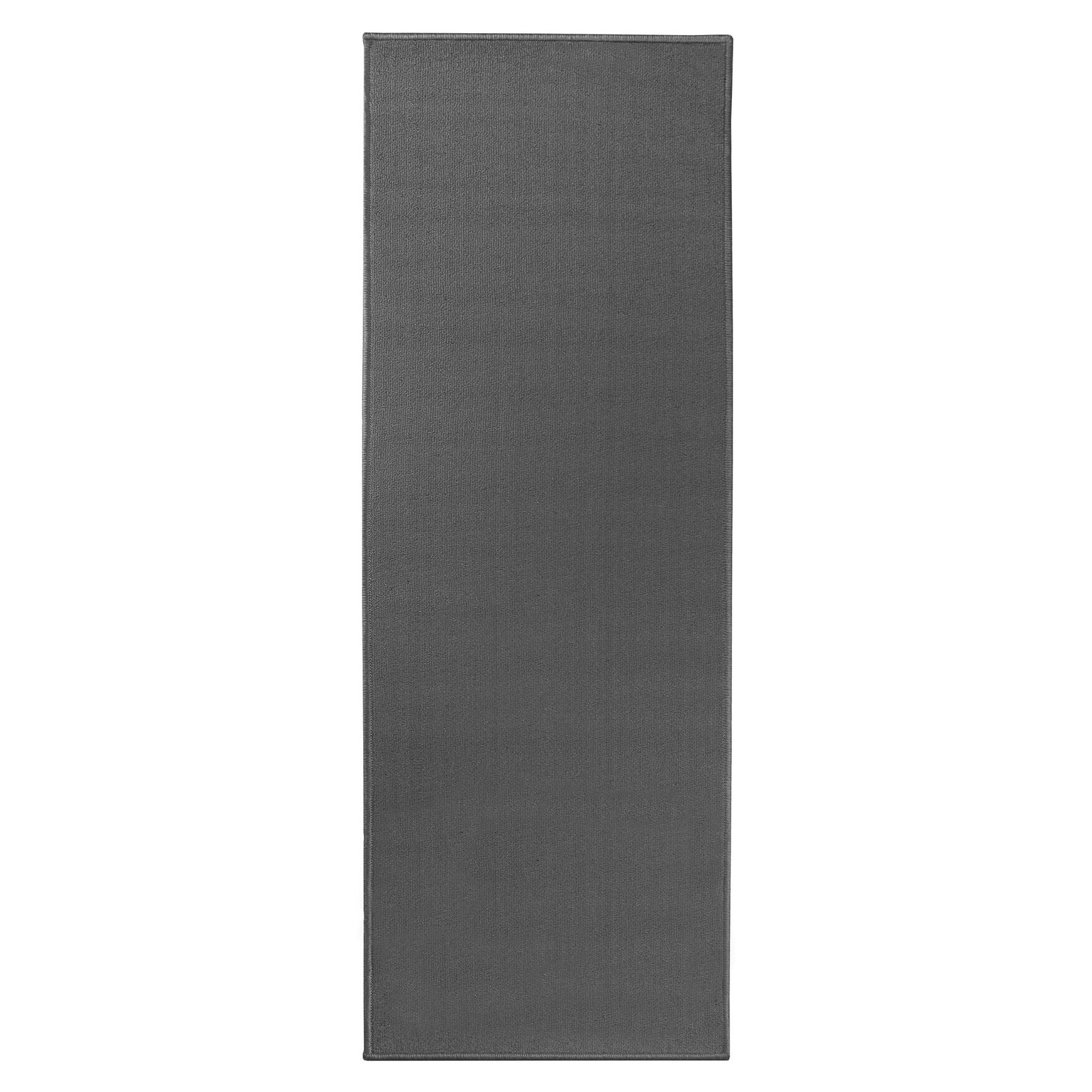 Solid Rug Runner, 20 inches X 60 inches, GRAPHITE, hi-res image number 0