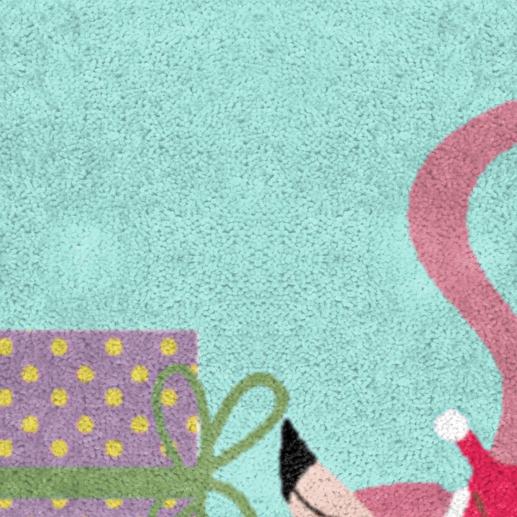 Flamingo Presents Light Blue Kitchen Rug, , alternate image number 3