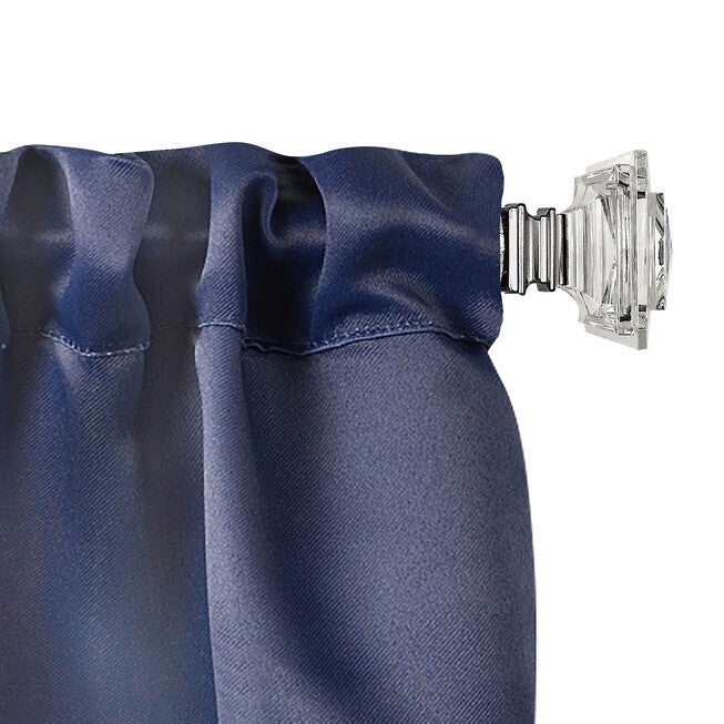 Innovative Decorative Room Darkening Wrap Around Rod & Finial 28-48, , alternate image number null