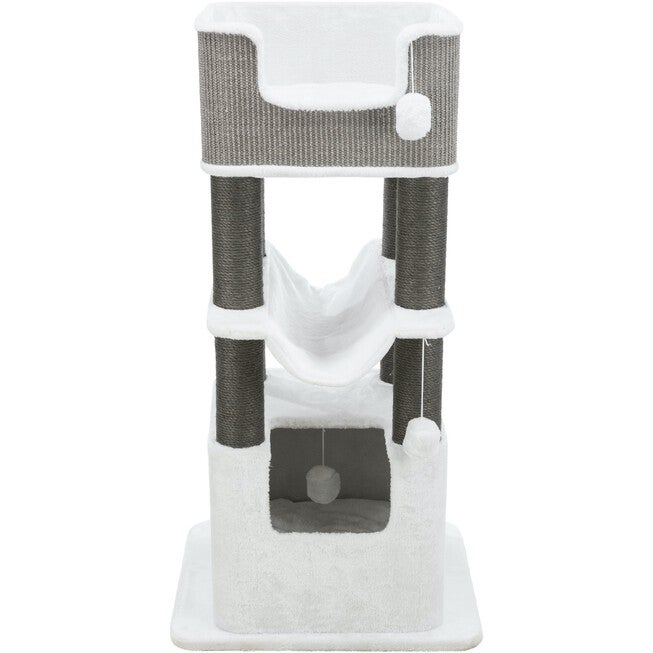 Lucano Cat Tower Scratching Post Cream/Gray, CREAM GRAY, hi-res image number null