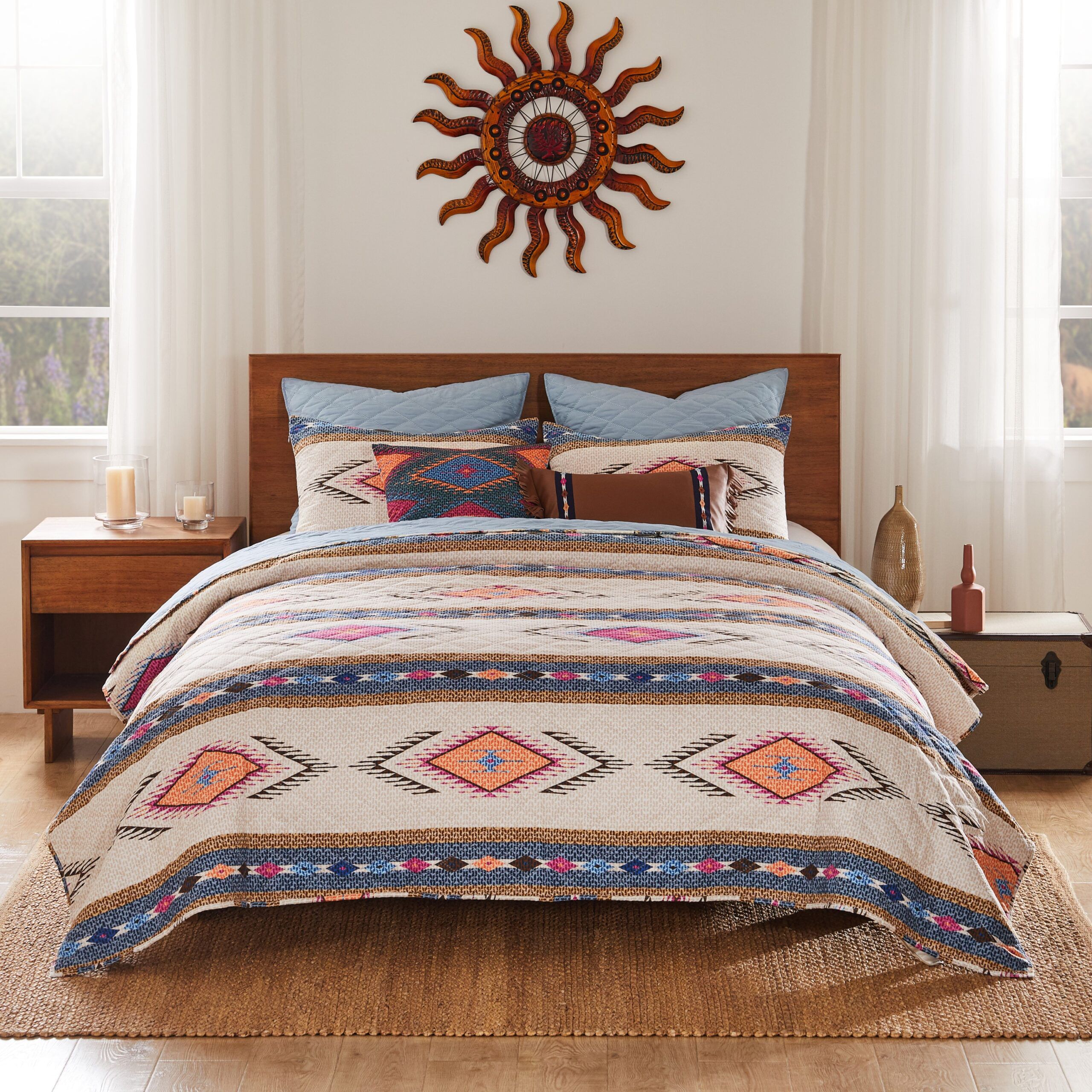 Greenland Home Fashions Cheyenne Southwestern Boho Quilt Set, SPIRIT, alternate image number 5