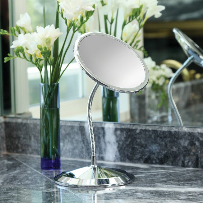 Double Vision™ Gooseneck Vanity/Wall Mount Mirror 10X/5X, , alternate image number null