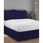 Luxury Hotel Classic Tailored 14" Drop Navy Bed Skirt, NAVY, hi-res image number 0