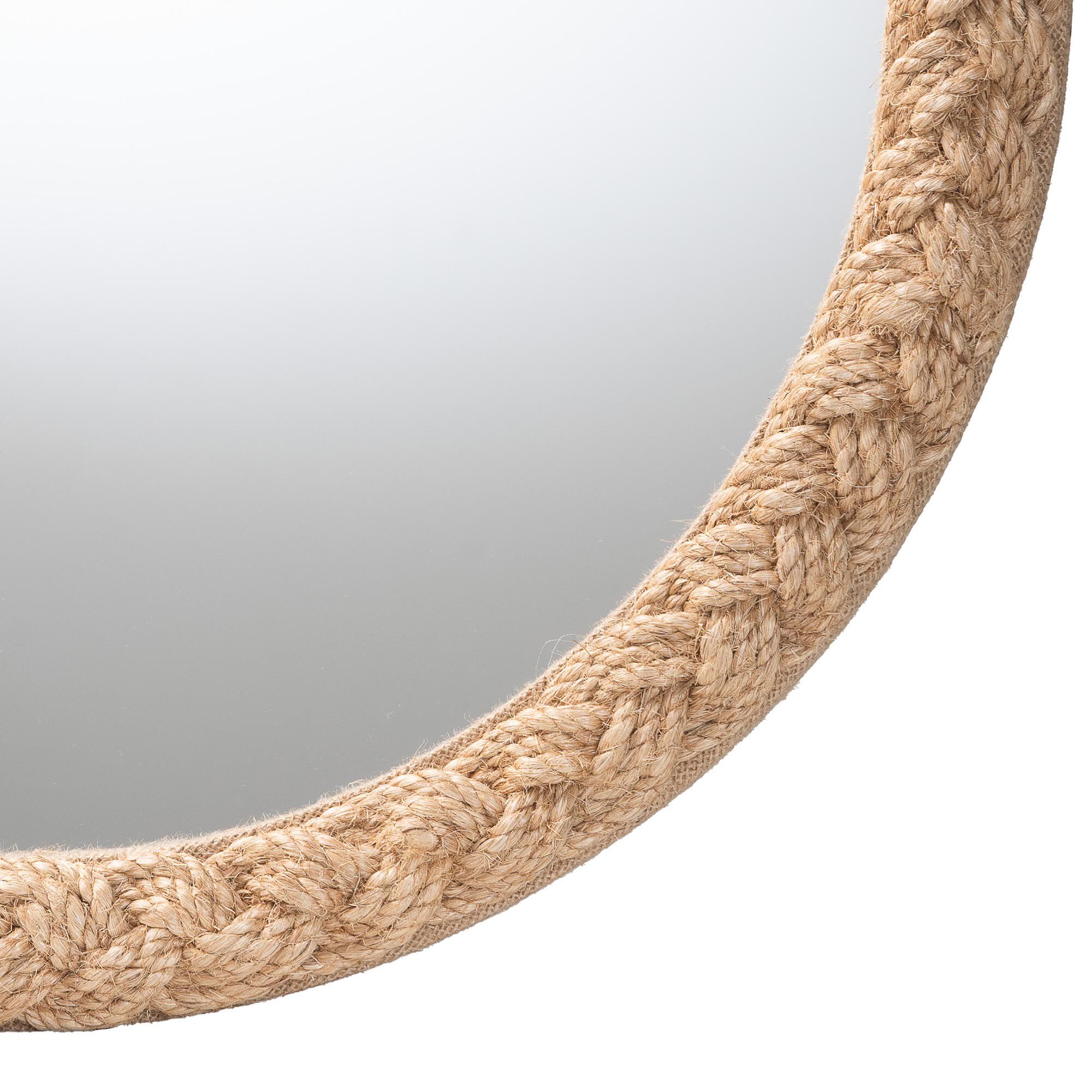 Shara Coastal Braided Rope Accent Mirror, NATURAL, alternate image number 2