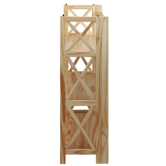 Montego 3-Shelf Folding Bookcase -Natural, , on-hover image number null
