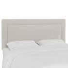 Stripe Border Headboard, OXFORD STRIPE TAUPE, hi-res image number null