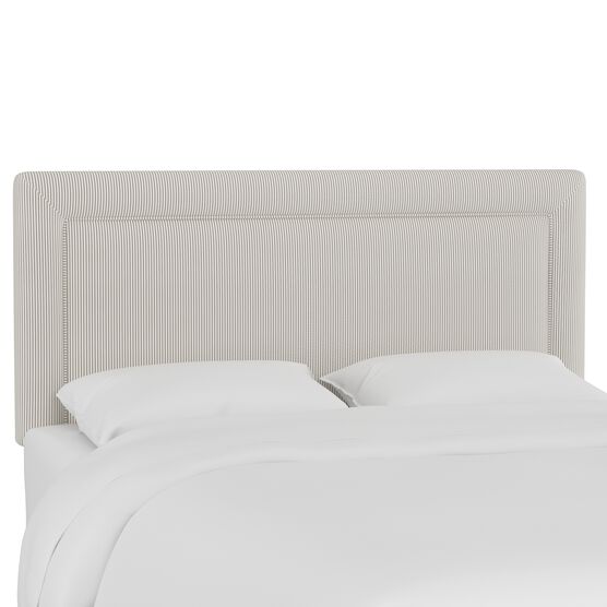 Stripe Border Headboard, OXFORD STRIPE TAUPE, hi-res image number null