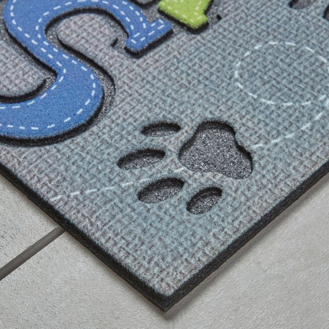Wipe Your Paws Gray 1' 6 inches X 2' 6 inches, , on-hover image number null