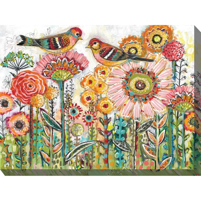 Sweet Tweets Outdoor Wall Art, MULTI, hi-res image number 0