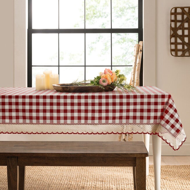 Buffalo Check Tablecloth - 60-in x 84-in, , alternate image number null