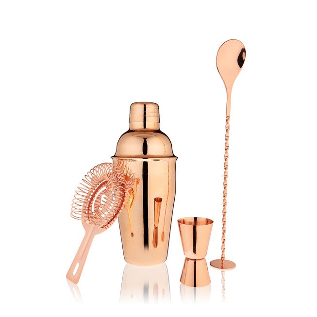Copper Barware Set By True, COPPER, hi-res image number null