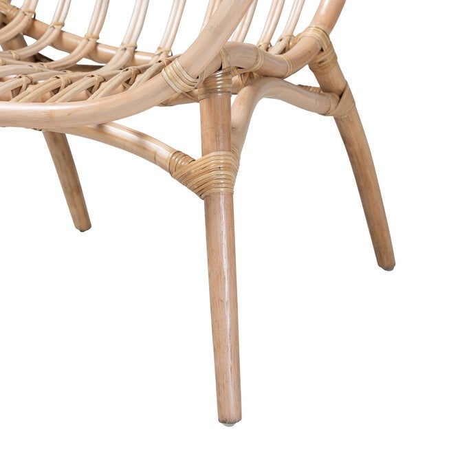 Bajo Modern Bohemian Natural Brown Rattan Arm Chair, , alternate image number 5