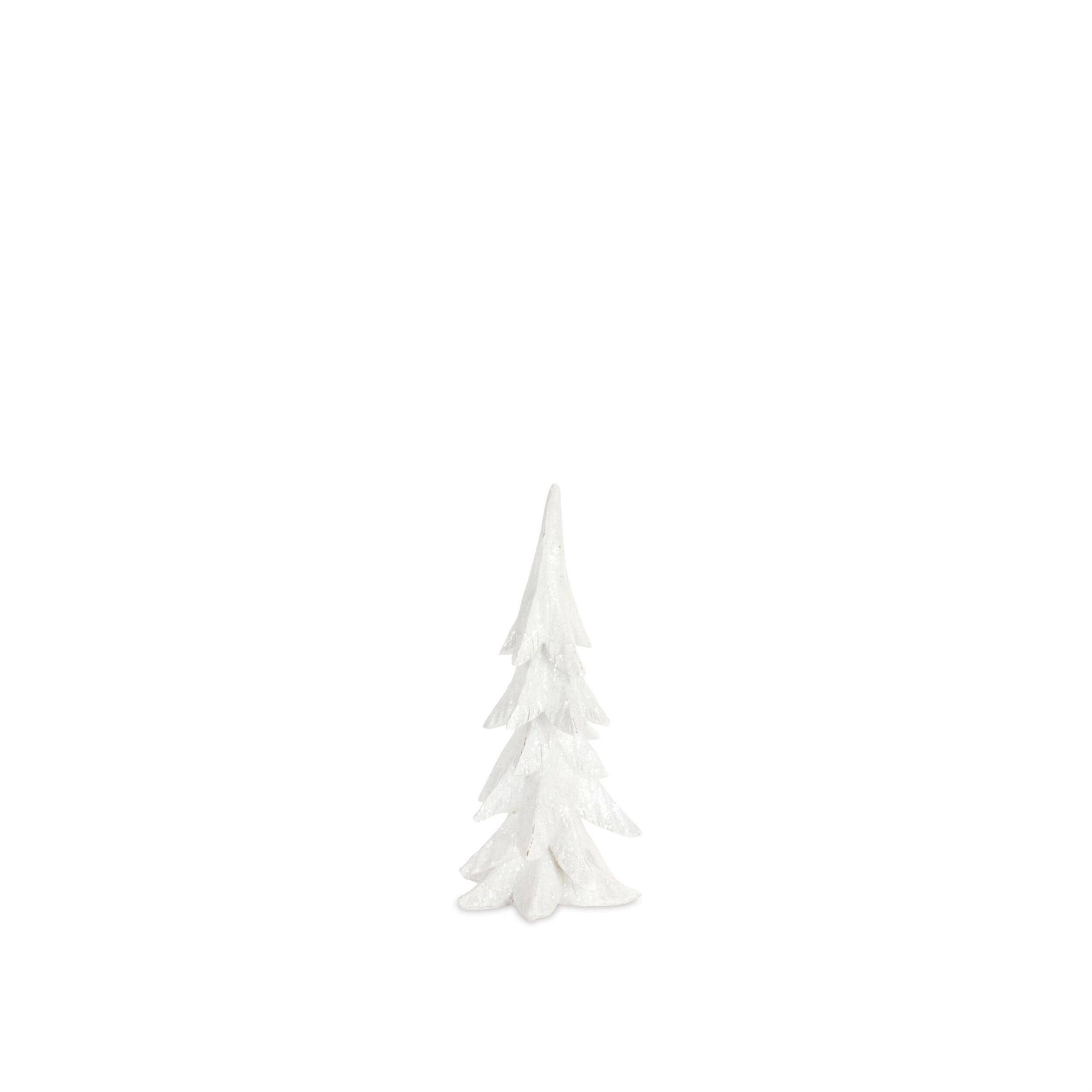 White Shimmer Tabletop Holiday Tree (Set of 3), WHITE, alternate image number 5