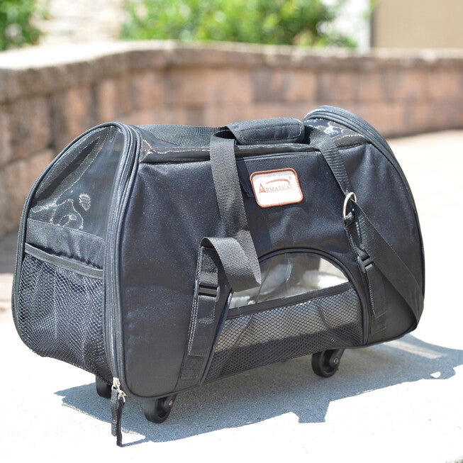 Pet Travel Carrier, Roll-Away Pet Dog Cat Carrier, , alternate image number null