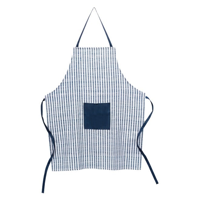 Apron 30 inchesW x 50 inchesH Polyester, BLUE/WHITE, hi-res image number 0