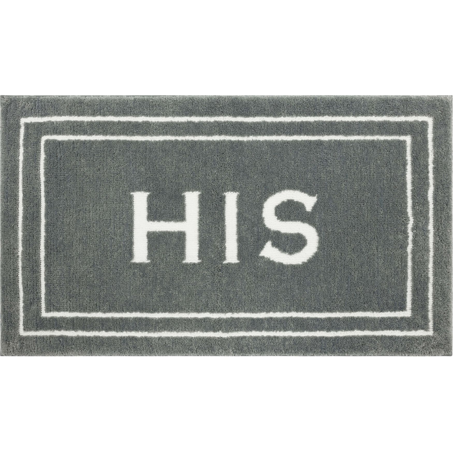 His Bath Rug, PEWTER, hi-res image number 0