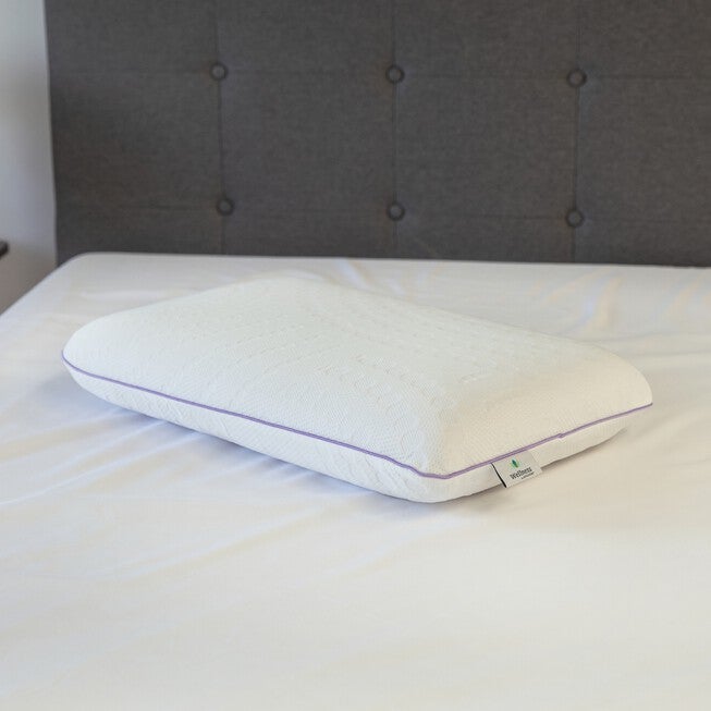 SensorPEDIC Relax - Lavender Infused Memory Foam Pillow, WHITE, hi-res image number 0