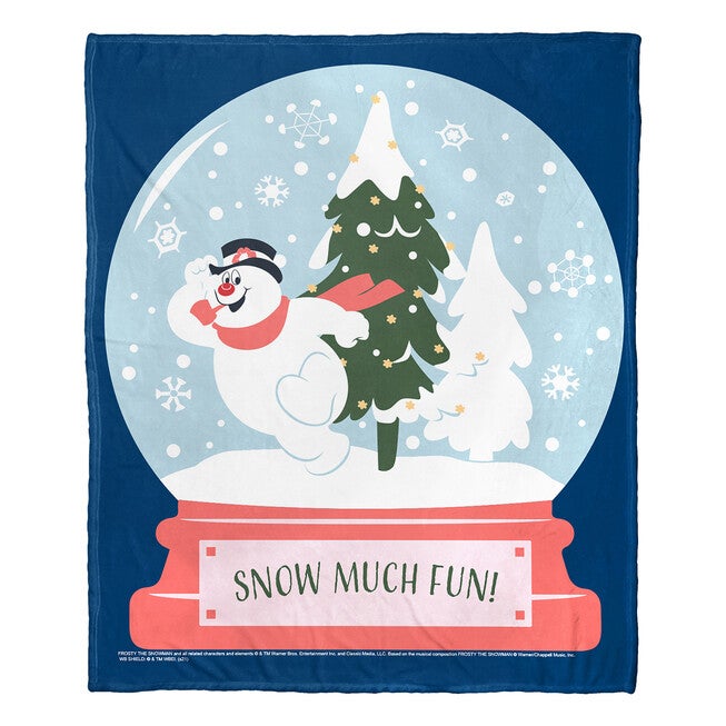 Frosty The Snowman Snow Much Fun Silk Touch Throw Blanket, , on-hover image number null