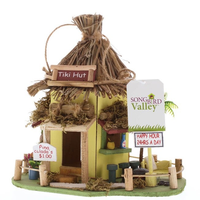 Tropical Tiki Hut Birdhouse, , on-hover image number 1