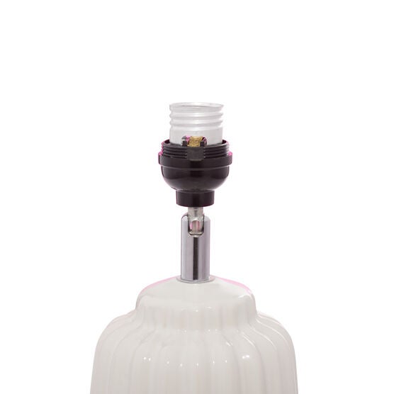White Stone Traditional Table Lamp, , alternate image number null