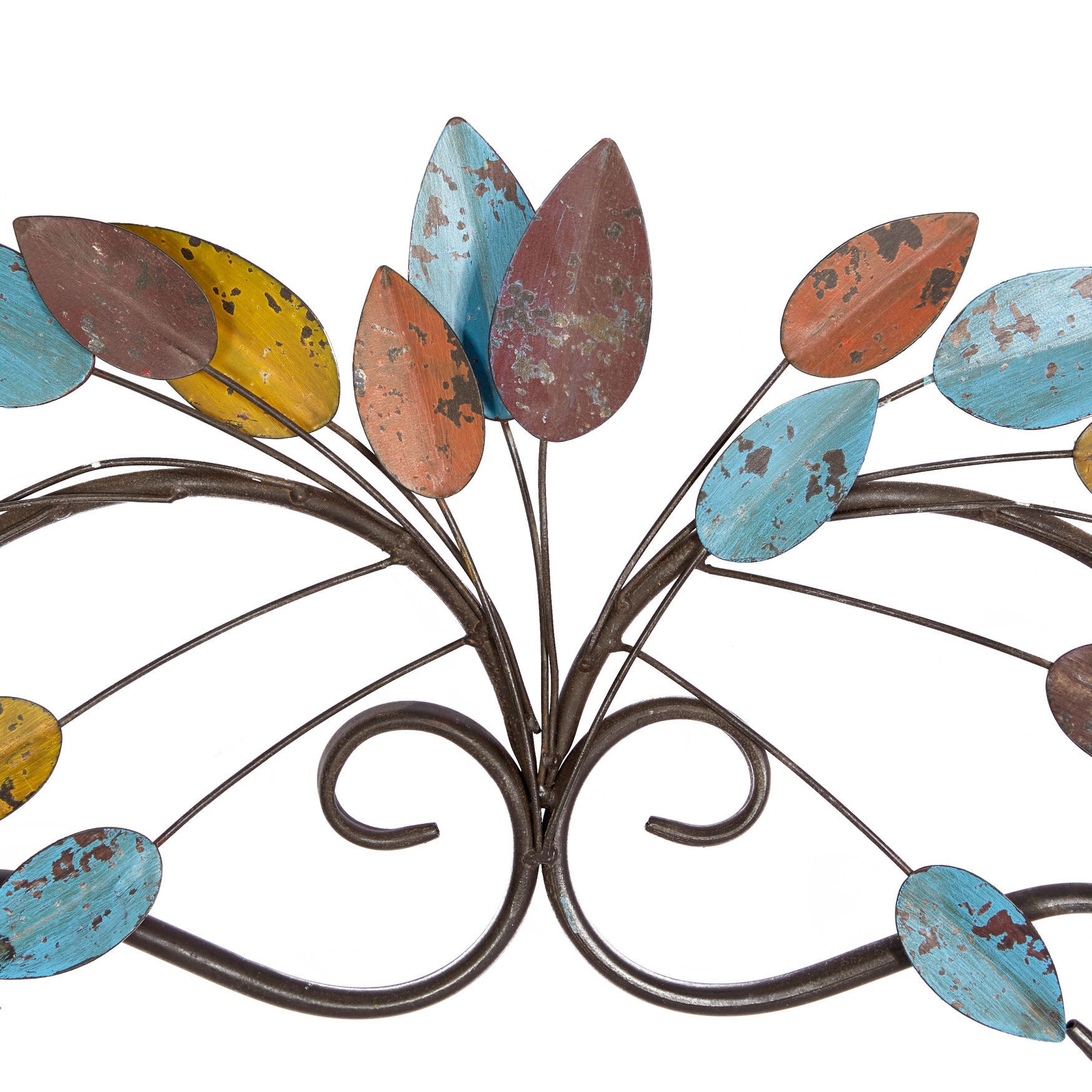 Multi Colored Metal Traditional Floral Wall Decor, , alternate image number 5