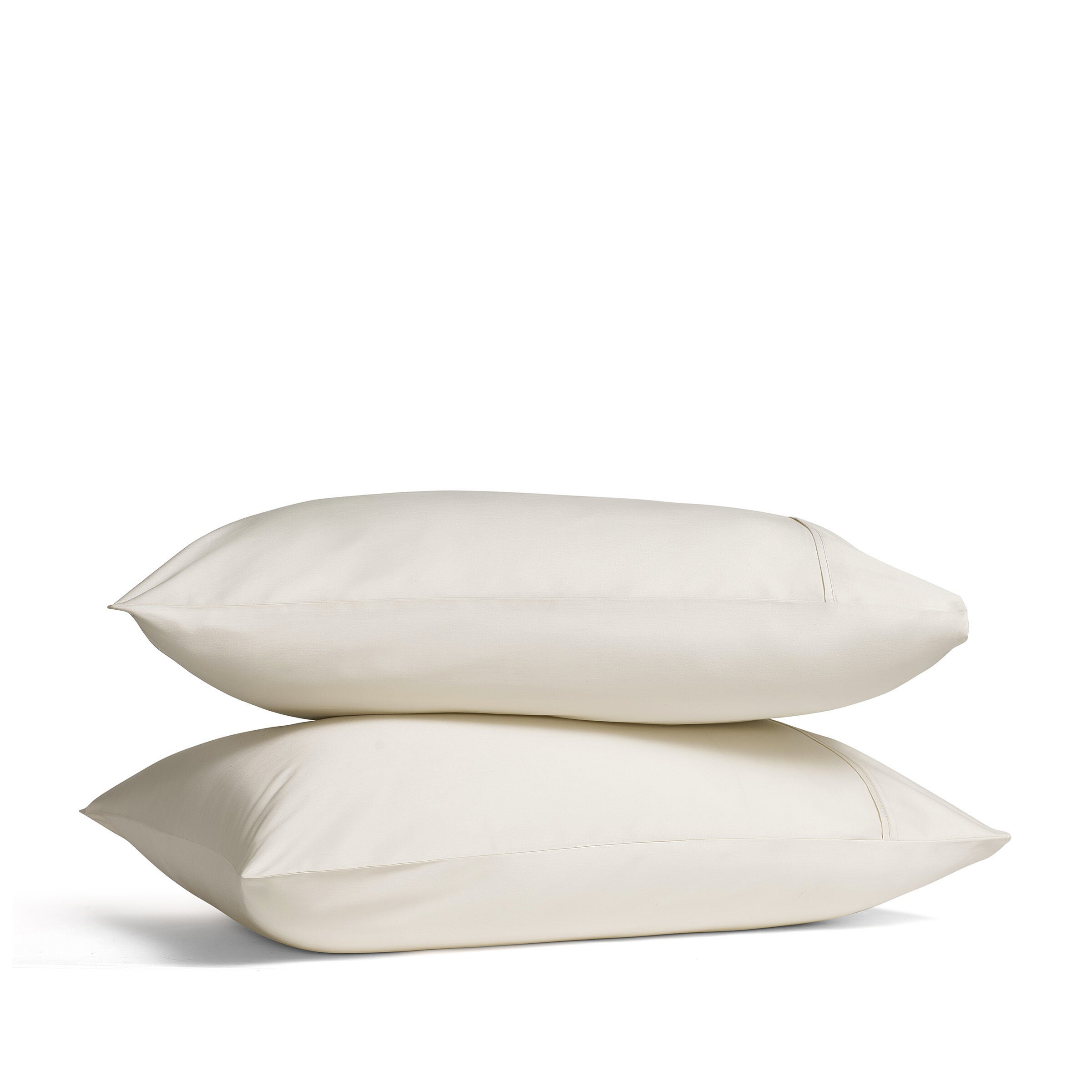 PREMIER SATEEN PILLOW CASE PAIR, PARCHMENT, hi-res image number 0