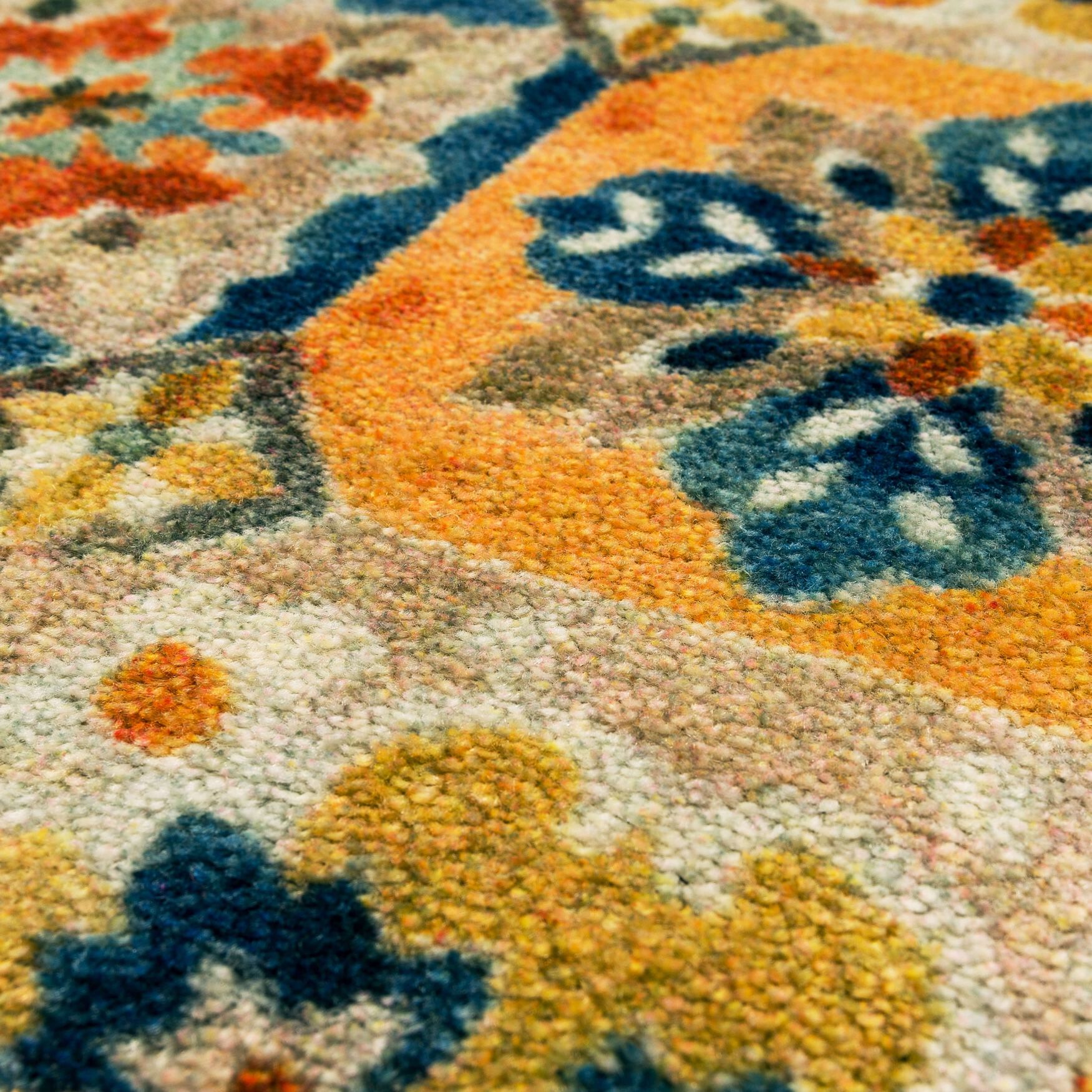 Watercolor Tiles Kitchen Rug, , alternate image number 3