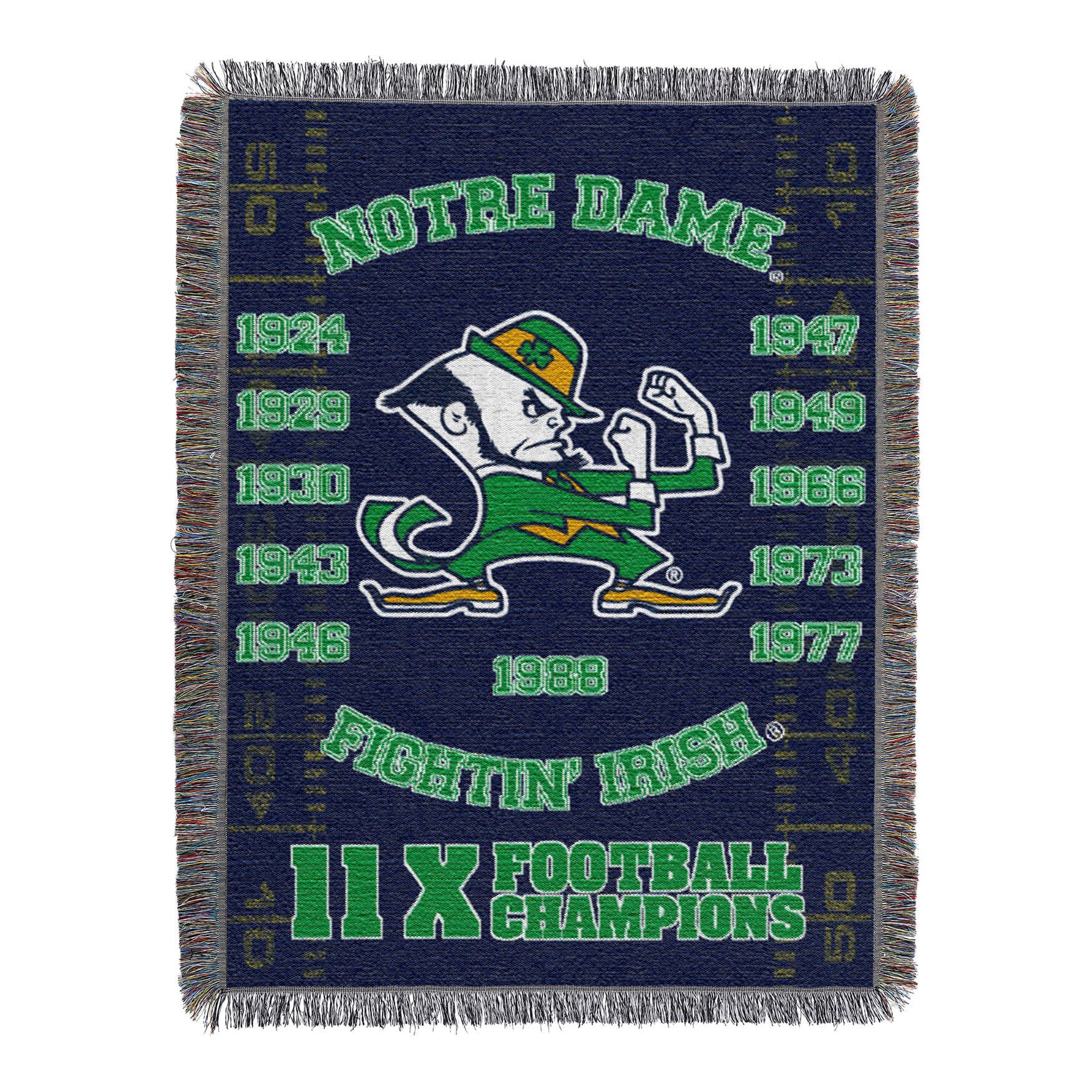 Notre Dame Commemorative Series Throw, MULTI, hi-res image number 0