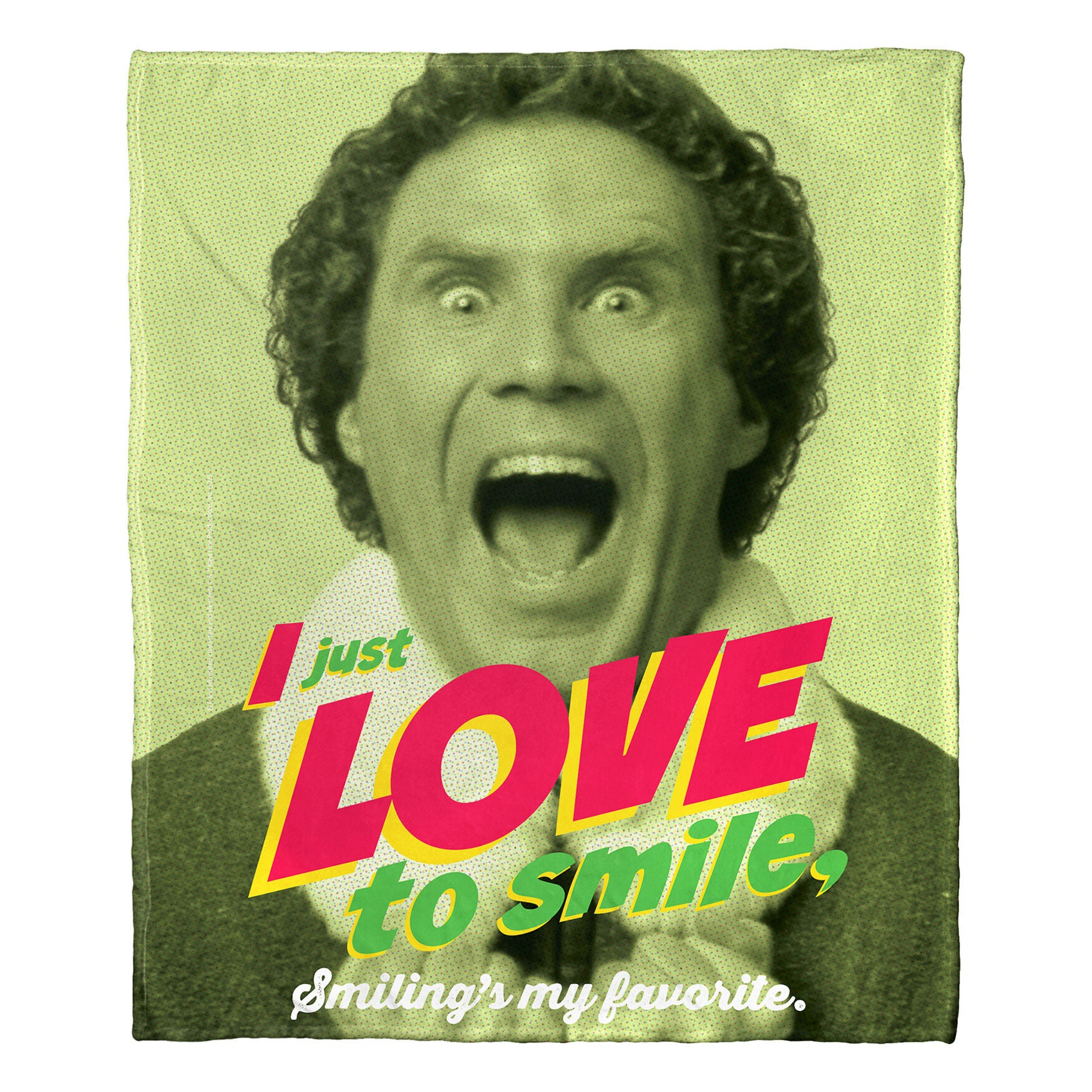 Wb Elf Love To Smile Silk Touch Throw Blanket, , on-hover image number 1