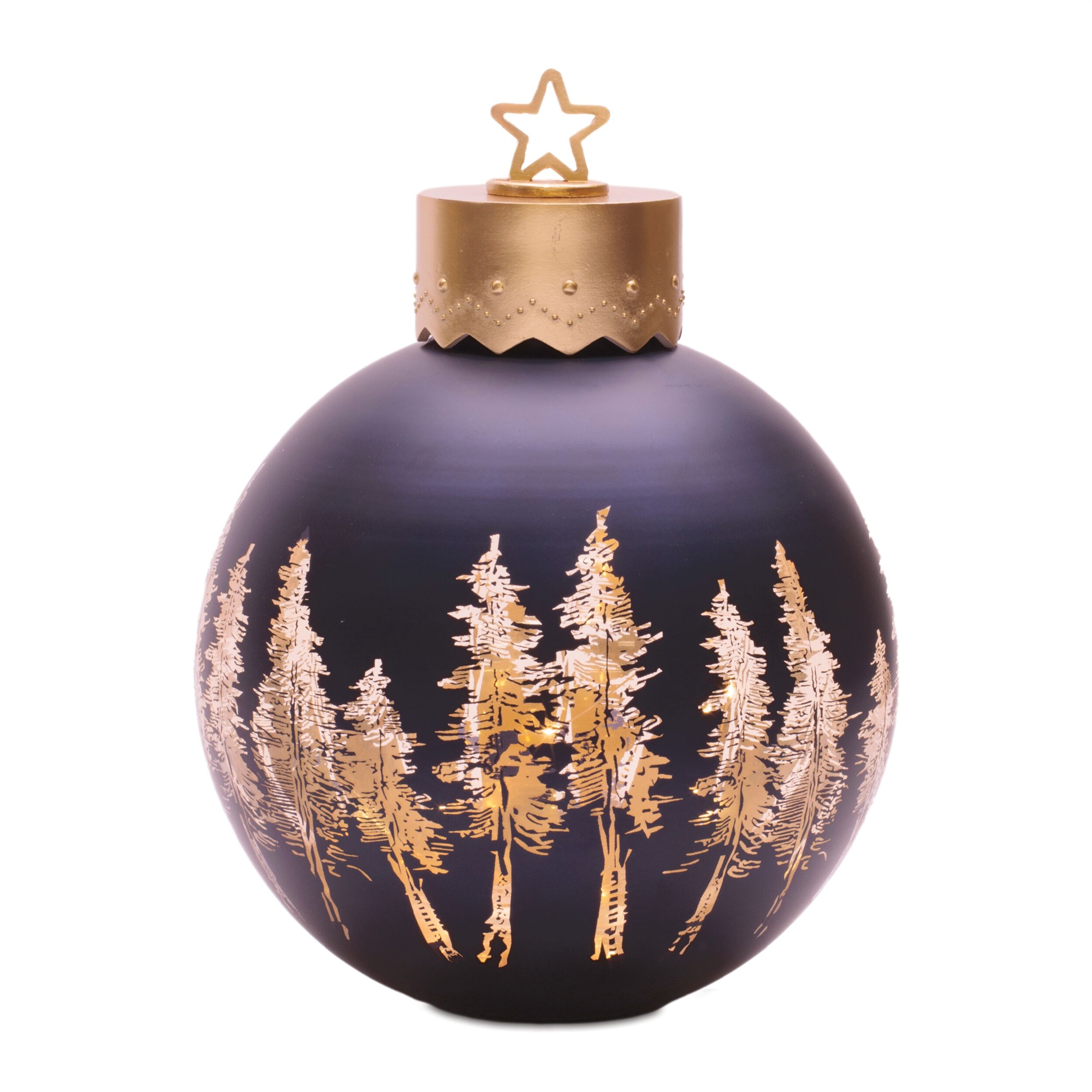 LED Pine Tree Ornament Decor 12 inches75 inchesH, BLUE GOLD, hi-res image number 0