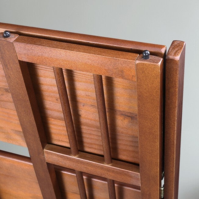 3-Shelf Folding Stackable Bookcase 27.5 inches Wide-Walnut, , alternate image number 11