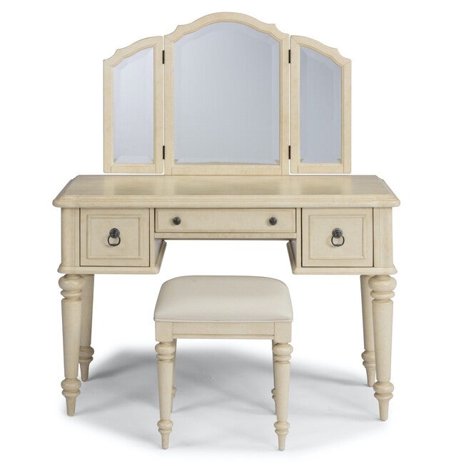 Provence White Vanity & Bench, WHITE, hi-res image number 0