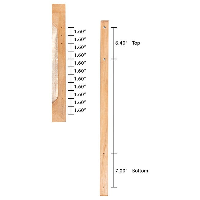 Aurelia Modern Bohemian Natural Brown Finished Bayur Wood and Rattan Queen Size Headboard, , alternate image number 13