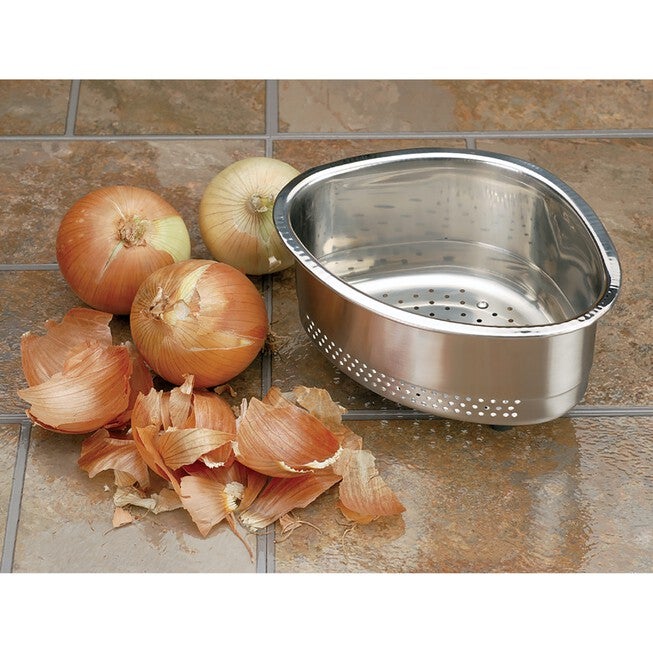 In-Sink Stainless Steel Corner Basket, , alternate image number null