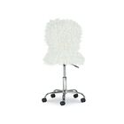 Fulton Faux Flokati Office Chair White, , alternate image number null