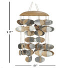 Silver Coconut Shell Coastal Wind Chime, , alternate image number null