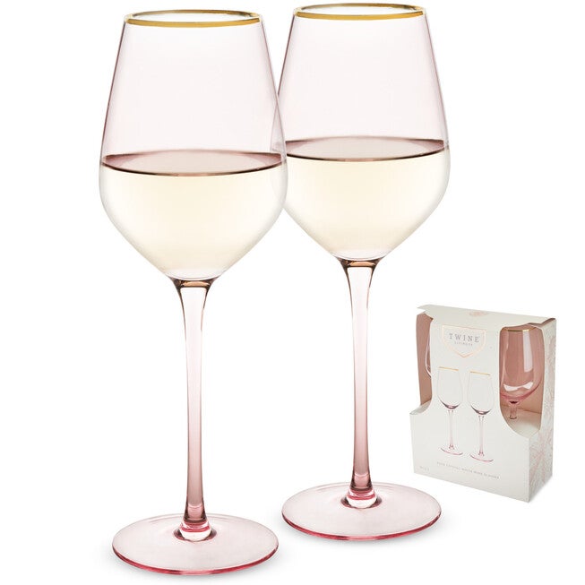 Rose Crystal White Wine Glass Set, , alternate image number 6